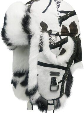 Cozy Rabbit Fur Winter Trapper Hat with Ear Flaps for Men & Women - Ski
